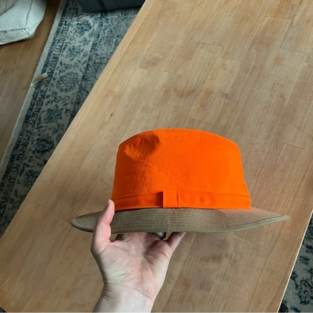 Outdoor Cap Bright Orange and Tan Hat Hunting Hat